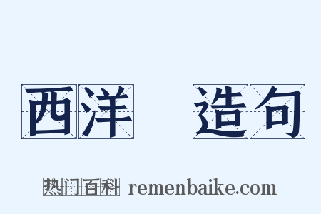 西洋參造句是什么意思的图片